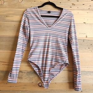 Wild Fable striped bodysuit size S